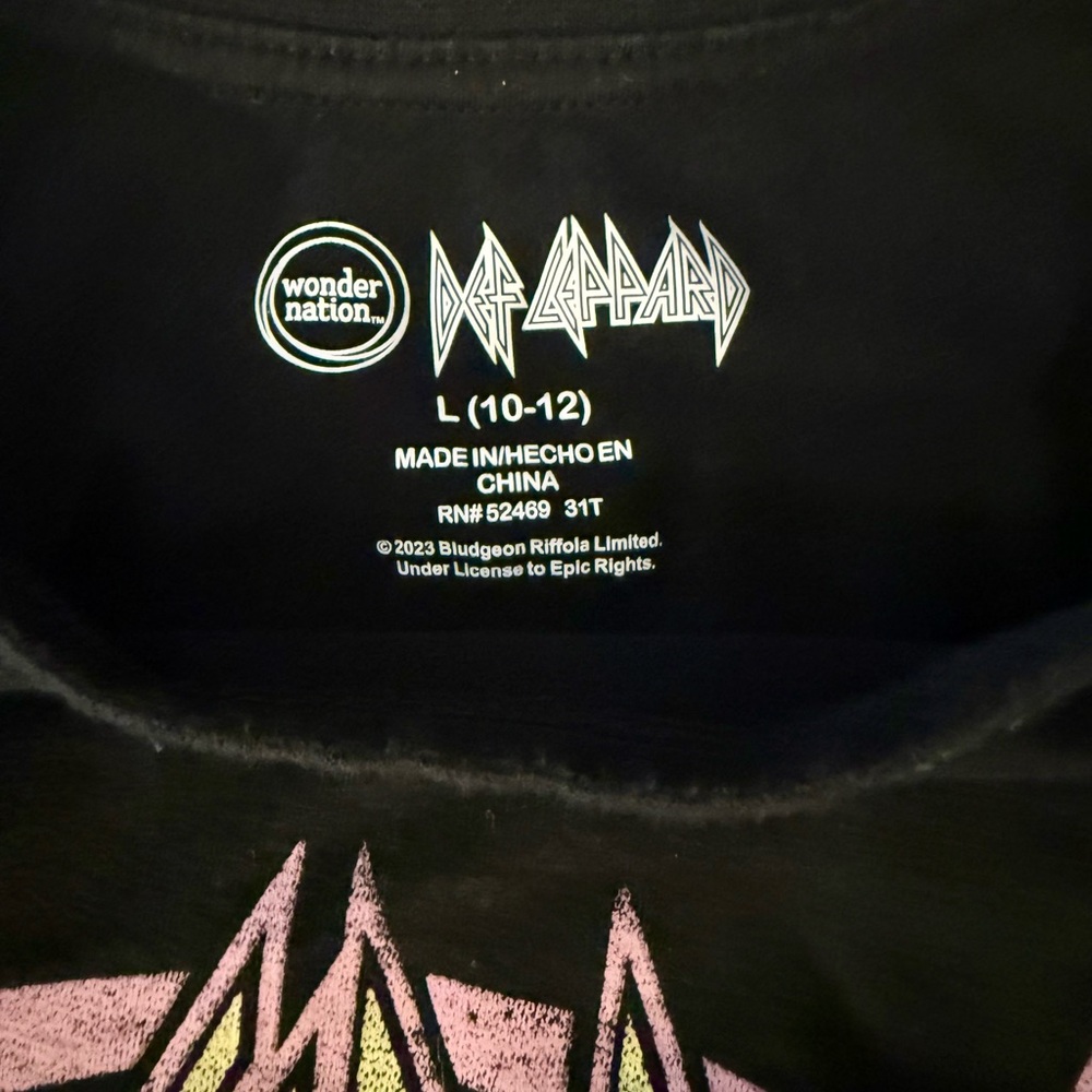 Def Leppard Girl’s T-Shirt - Picture 3 of 3